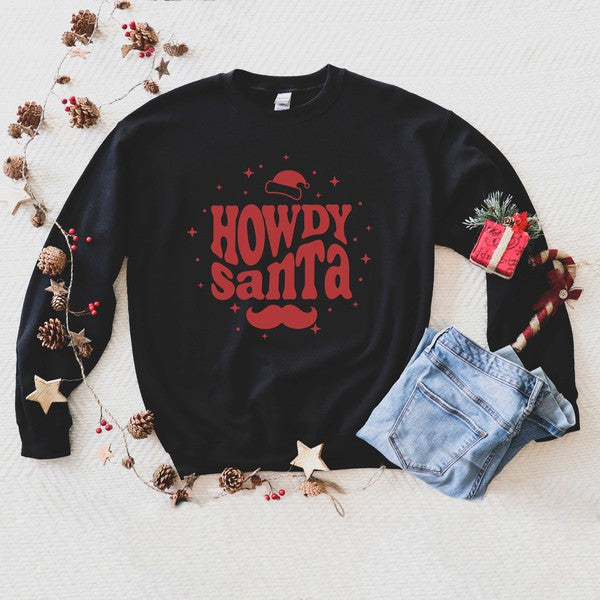 Howdy Santa Graphic Sweatshirt