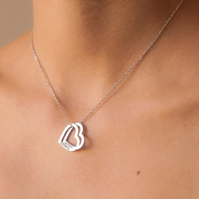 PREORDER: Custom Heart Name Necklace in Three Colors