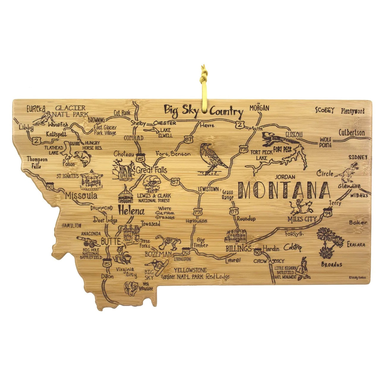 Destination Montana Cutting Board