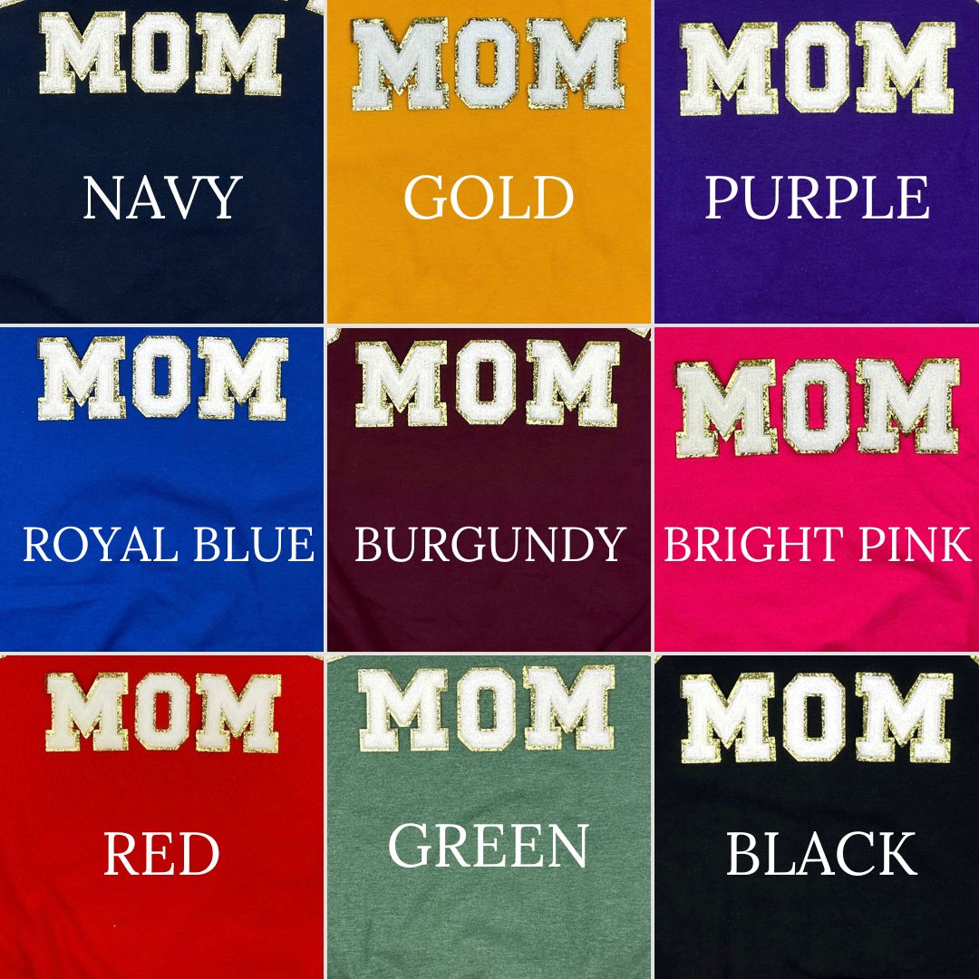 PREORDER: Softball Mom Chenille Patch Sweatshirt