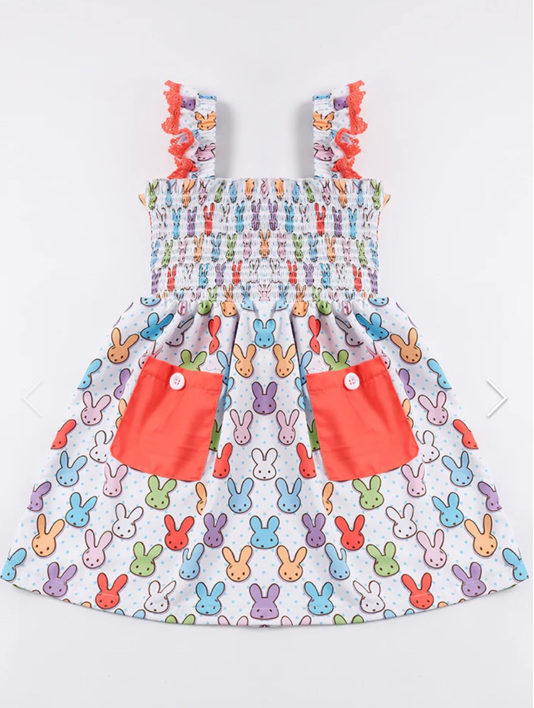 Easter Bunny Smocked Dress